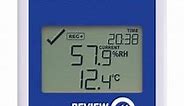 LogTag UHADO-16, Multi-use Data Logger, Temperature & Humidity, 16,000 Readings, with Display, with USB, White/Blue