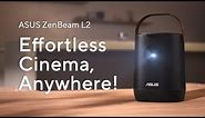 ASUS ZenBeam L2 Smart Portable LED Projector - Effortless Cinema, Anywhere!