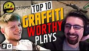 Top 10 Graffiti-Worthy CS:GO Plays