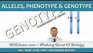 Alleles, phenotype and genotype - GCSE Biology (9-1)