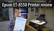 Epson ET 8550 printer review. Functionality, features and print quality of the 13" A3+ EcoTank model