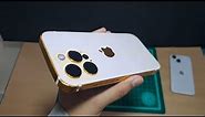 iPhone 14 Pro | How to make ultra realistic iPhone 14 Pro from cardboard | Gold iPhone 14 Pro Max