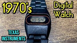 Vintage Texas Instruments Digital Watch - 550 Series