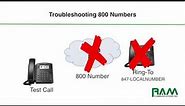 RAM Telecom 101: How do I troubleshoot 1 (800) Numbers?