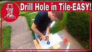 how to drill a hole in tile: diamond drill bit hole saw kit