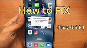 A New iOS Update is Now Available Please Update from the iOS 16 Beta Fix 100%