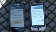 Sprint Epic 4G vs T-Mobile 3G Data Speeds | Pocketnow