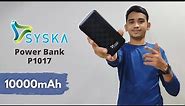 Syska Power Gain - P1017 ⚡| Syska Power Bank 10000mah | Best 10000mah Power Bank | GJ Tech.