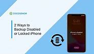 2 Ways to Backup Disabled| Locked iPhone
