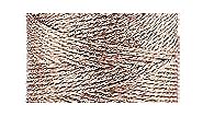 jijAcraft 328 Feet Rose Gold String Twine - 1.5mm Metallic Ornament Thread Gift Wrapping - Inelastic Macrame Glitter Twine Cord for Crafting, Wedding Gift Package, DIY Presents Wrapping Decoration