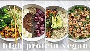 HIGH PROTEIN VEGAN MEALS | 5 Recipes = 173g Protein