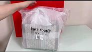 Kate Spade Flower Jacquard Manhattan Small Tote UNBOXING