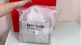Kate Spade Flower Jacquard Manhattan Small Tote UNBOXING