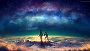 Couple Starry Night Sky Live Wallpaper - MoeWalls