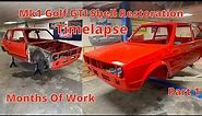1983 Mk1 Golf GTI Body Shell Restoration Timelapse 1.8 20v t Engine Swap