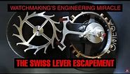How the Swiss Lever escapement works! ▶ With original ticking sound.
