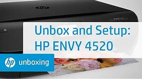 Unboxing, Setting Up, and Installing the HP ENVY 4520 Printer | HP