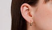 14k Solid Gold Classic Hoop Earrings