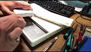 White MacBook A1181 3rd Party Battery Installation Trick for Misshapen Batteries
