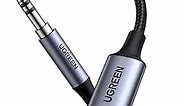 UGREEN USB C to 3.5mm Audio Adapter Hi-Fi Stereo Type C to Aux Headphone Male Cord Car Auxiliary Cable Compatible with iPhone 15 Pro Max/15 Plus, Galaxy S23 S24 Ultra iPad Pixel, Grey, 3.3FT