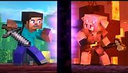 PLAYER VS PIGLIN - Alex and Steve Life (Minecraft Animation)