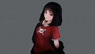 Short Hair Anime Girl Emo Live Wallpaper - MoeWalls
