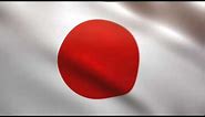 Japanese Flag waving animated using MIR plug in after effects - free motion graphics