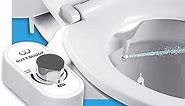 BUTT BUDDY - Bidet Toilet Seat Attachment & Fresh Water Sprayer (Easy to Install, Universal Fit, No Plumbing or Electricity Required | Self-Cleaning Nozzle, Adjustable Pressure Control, USA Stock)