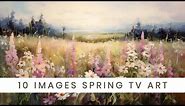Spring Scenes TV Art Screensaver | Framed TV Vintage Spring Inspired Paintings | 10 Scenes 2 Hours