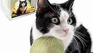 3.94 Inches Huge Catnip Ball for Cats -Big Cat Toys for Indoor Cats -Giant Cat Nip Balls Large- Large Lick Safe Healthy Kitten Chew Toys - Jumbo Kitty Teeth Cleaning Dental Toys
