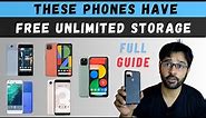 Phones with and without Free Unlimited Storage | Full Guide | Steps to activate | Google Pixel