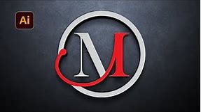 Logo Design Tutorial | Letter M Logo Design in Adobe Illustrator | Modern Logo Design Tutorial