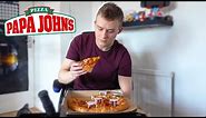 First Time Eating Papa John's Pizza (Food Review)