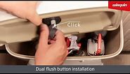 WIRQUIN DUAL FLUSH BUTTON Installation + removal