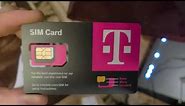 Sprint customer receiving T-Mobile SIM card