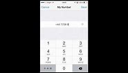 how to find your number on iphone