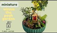 mini winnie the pooh garden using walmart materials and plants! // time lapse DIY