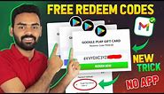 (NO APP) Method get google redeem code | get free play store gift card | 2023 Trick Free Redeem Code