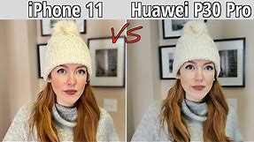 iPhone 11 VS Huawei P30 Pro EMUI 10 Camera Comparison!