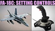 FA-18C Hornet: Setting HOTAS Joystick Controls | DCS WORLD