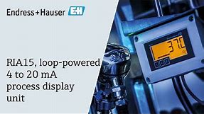RIA15, loop-powered 4 to 20 mA process display unit
