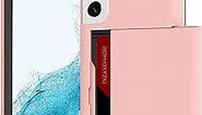 ZIYE Galaxy S21 5G Case with Card Holder,Galaxy S21 Wallet Case Anti-Scratch Dual Layer Hidden Pocket Phone Case Shockproof Cover Compatible with Samsung S21 5G-Pink