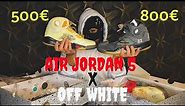 Adidasi de 500€ vs 800€ (Jordan V x OFF WHITE)