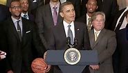 President Obama Welcomes the 2012 NBA Champion Miami Heat