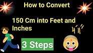 150 Cm into Feet and Inches||150 Cm in Feet and Inches||How to Convert 150 Cm to Feet and Inches