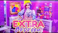 DIY - How to Make Barbie EXTRA Bedroom