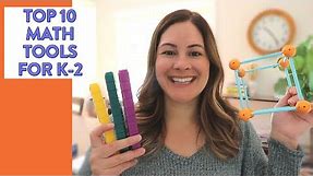 The 10 Best Math Tools for Kindergarten, 1st, and 2nd Grade // math manipulatives for the classroom