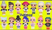 Glitter LOL Surprise Dolls Play Dress Up in Custom T-Shirts