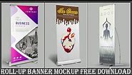 Roll Up Banner Mockup Free Download || Nitesh GFX ||