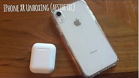 Aesthetic iPhone XR White Unboxing